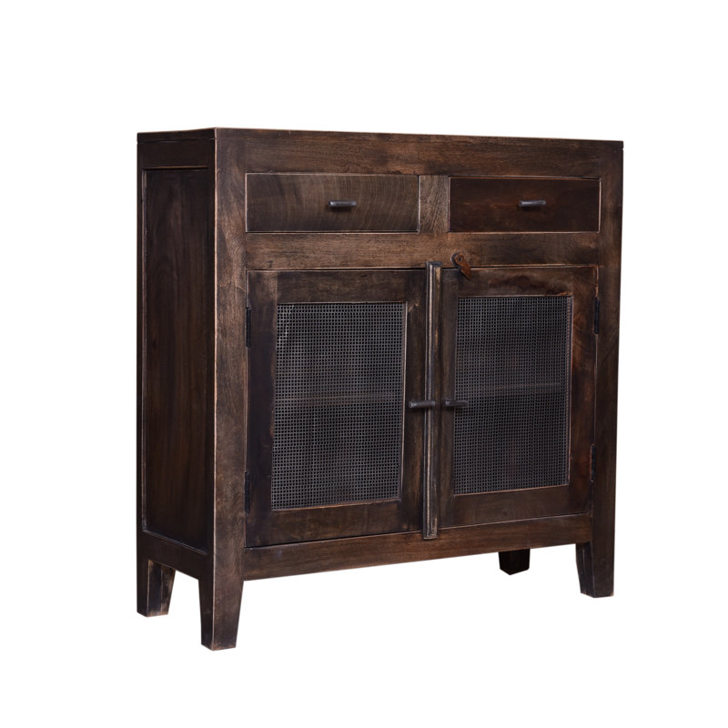Porter 2 Door Wood Cabinet, 35x13x36