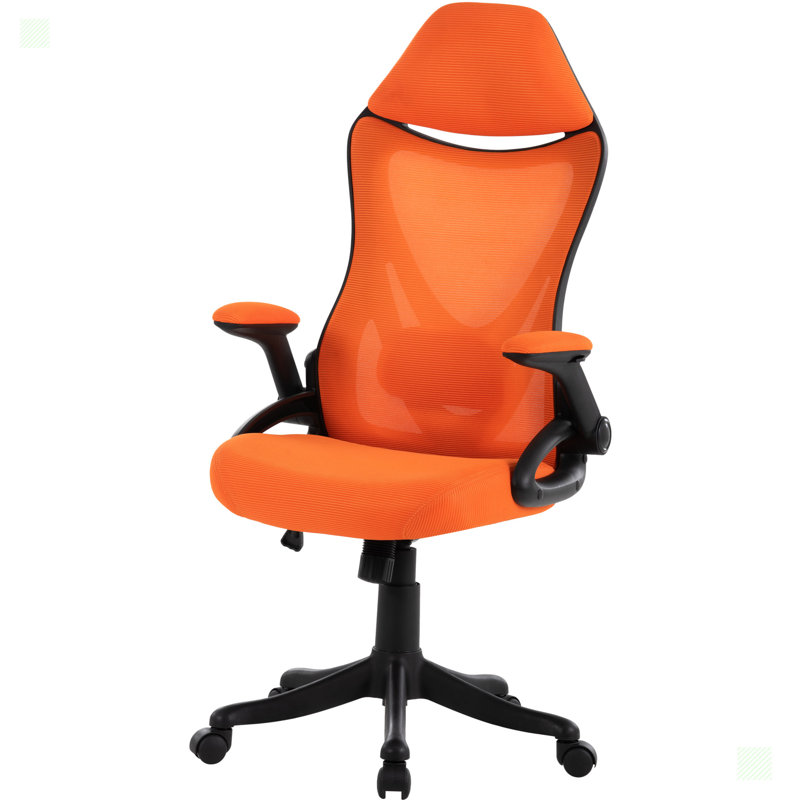 Levarn Mesh Office Chair, Orange, Black