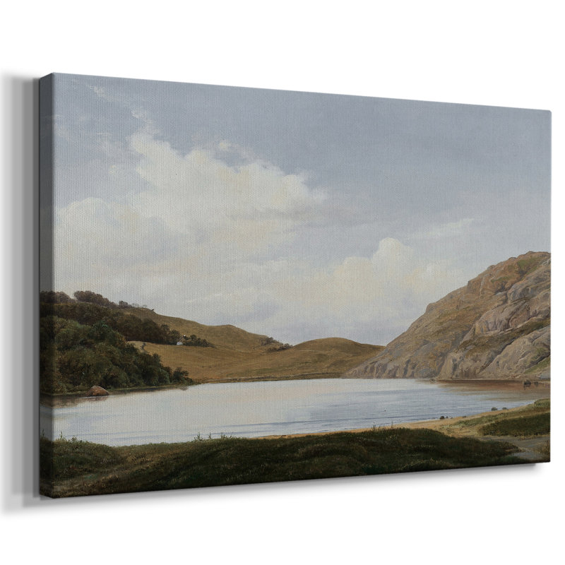 Paysage rétro - cmxcviii, Toile tendue, H 9 po x l 13 po