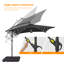 Parasol en porte-à-faux 98,4 po Dailan-282169697