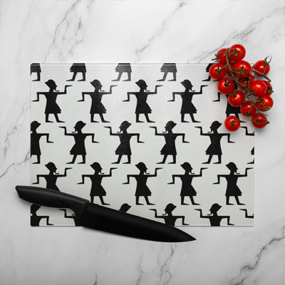 Egyptian Tribal Art Glass Chopping Board