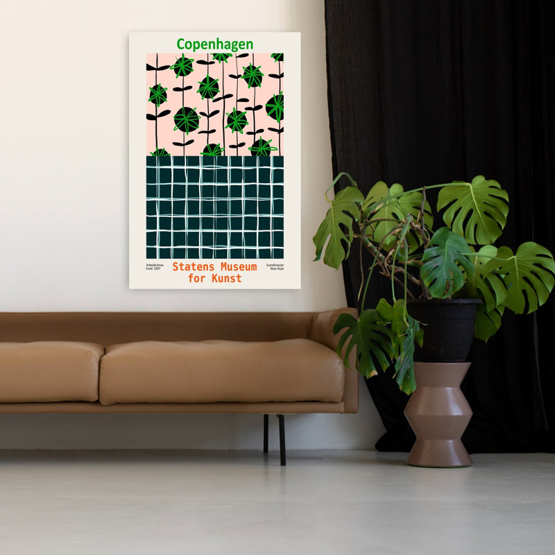 Contemporary Art Abstract Bold Classic Architecture Art, 48" H x 32" W