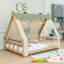 Lit en bois avec tente détachable et toit Whimsical Forest-1813979925-1813979924