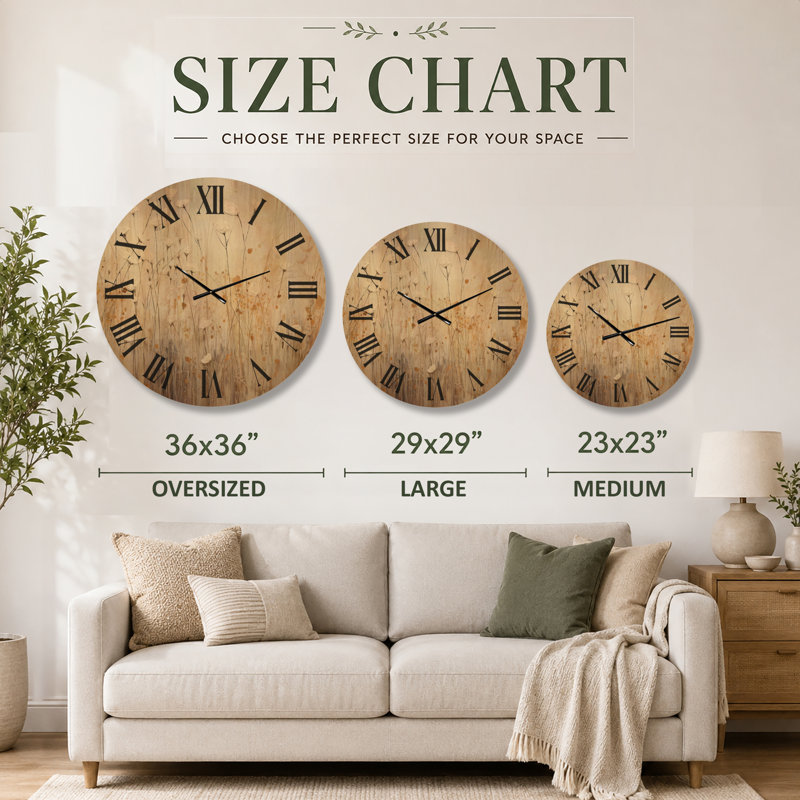  Horloge murale Wildflower, Medium