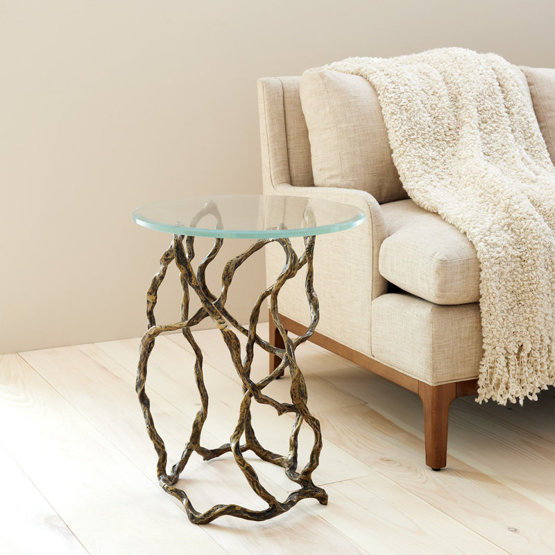 Glass End Table