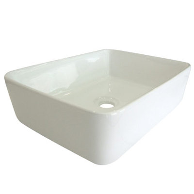 Vitreous Vitreous China Rectangular Vessel Bathroom Sink