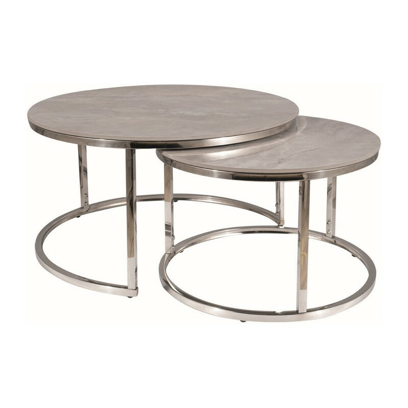 Jonesborough Coffee Table, Dark Grey/Silver