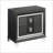 Modern Metallic Grey 2-Drawer Bedroom Nightstand