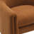 Esly Upholstered Modern Curved Rusted Orange Boucle Barrel Accent Chair-1933238685