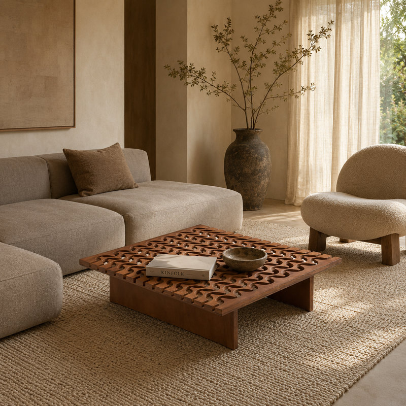 Table basse Walnut Wave