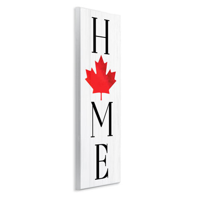 Home with Red Leaf Wall Plaque, design by Lil' Rue