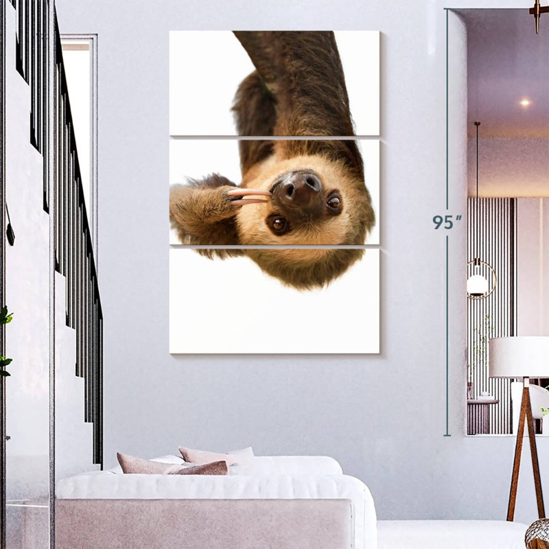 Brampt Silly Sloth, 74" H x 48" W
