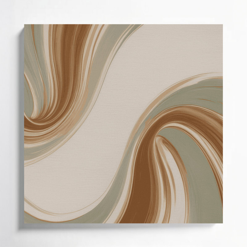 Minimalisme 62, art mural sur toile beige