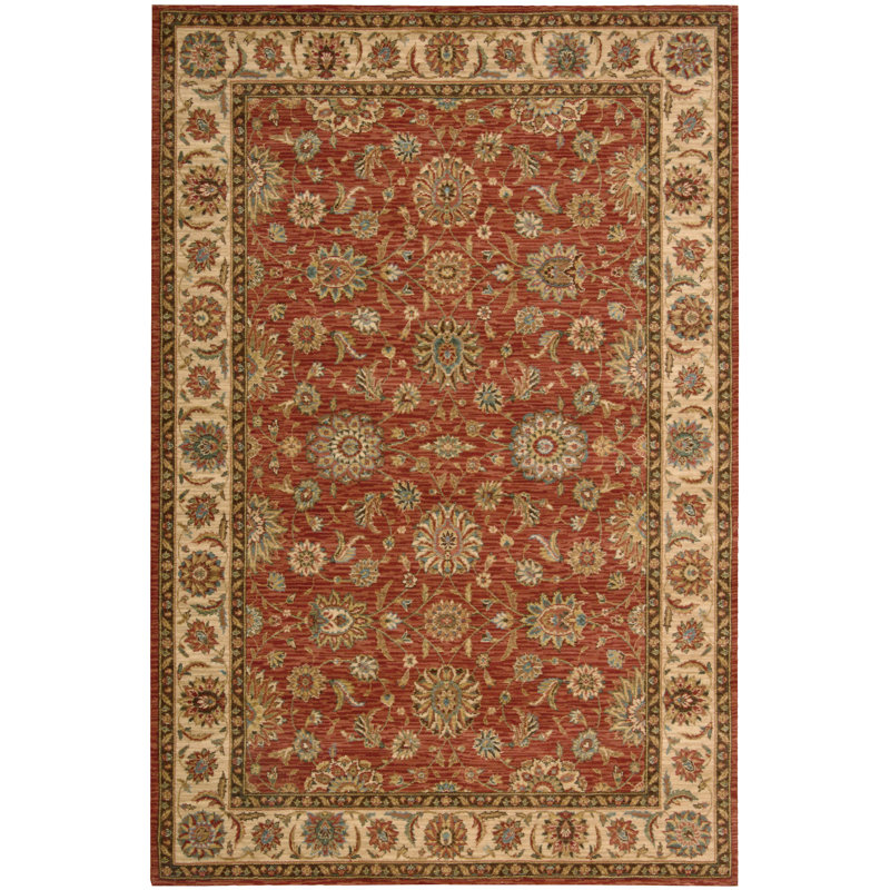 Ingirith Wool Oriental Indoor Rug, Rectangle 5'6" x 8'3"
