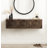 Wood Floating Side Table-1686502400