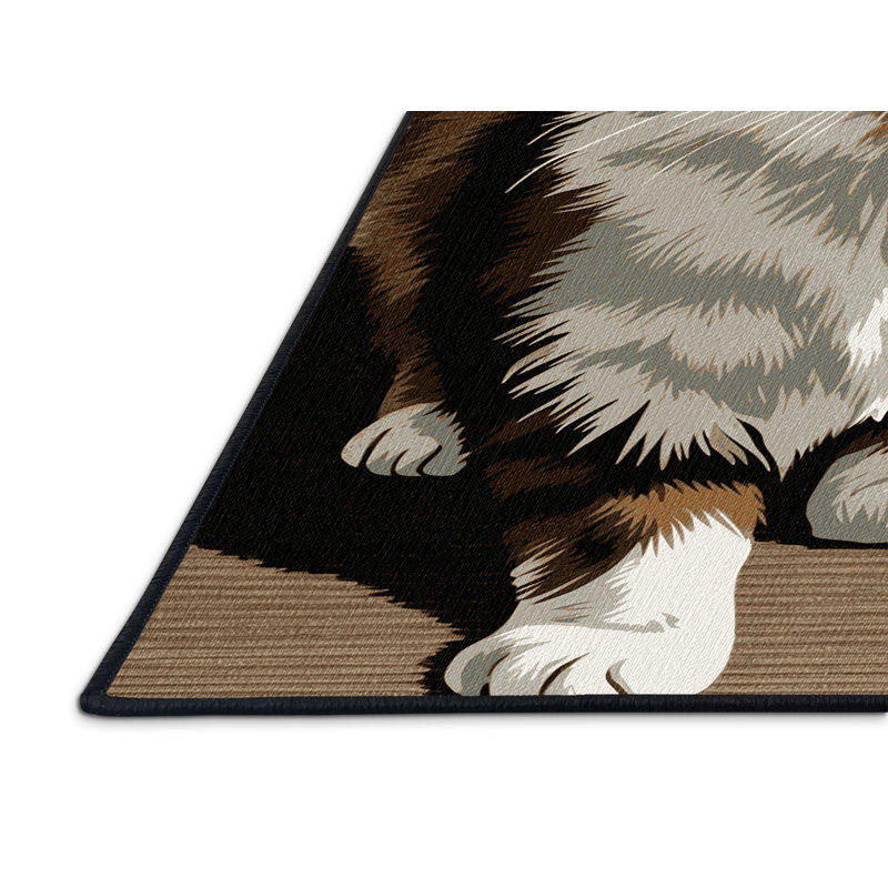  Tapis lavable Puspin, Rond 8 pi