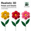 Ensemble de 3 piquets de jardin dimensionnels en métal ou décoration murale