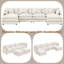 Canapé rembourré Cloud, canapé modulaire en U avec repose-pieds-1675090580