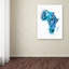 « paint splashs map of africa », impression sur toile tendue-22539666