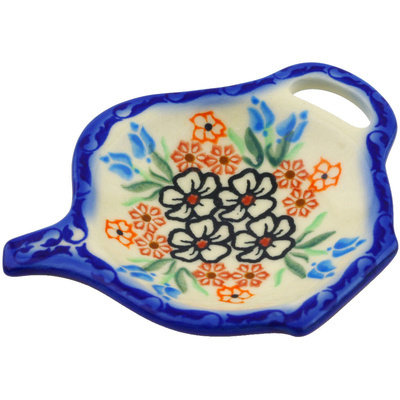 Polmedia Stoneware Tea Bag Plate