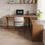 Bureaux en bois massif en L noyer foncé-1486163597-1486163593