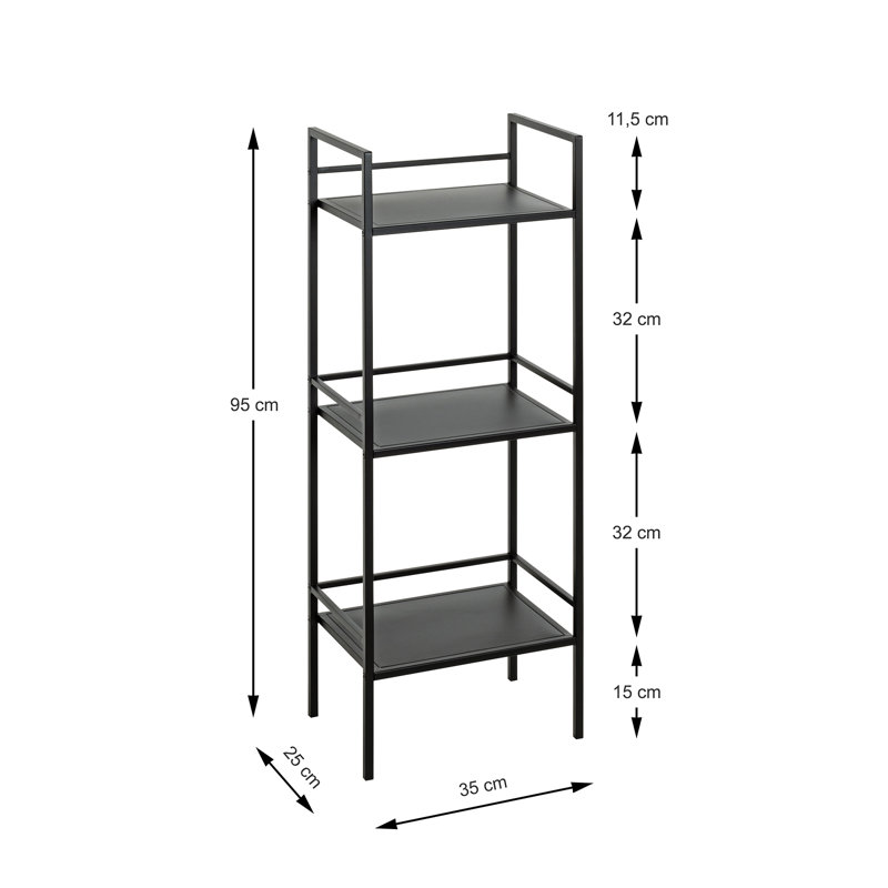 Cronan 35cm W Metal Shelf Unit