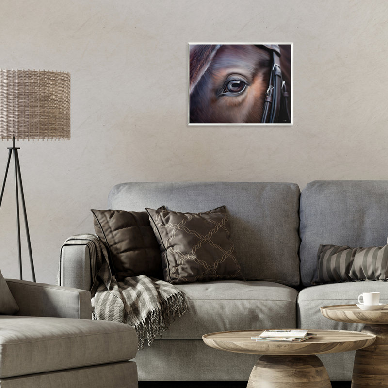 Plaque murale «Equine Gaze Close Up», design par Seven Trees Design