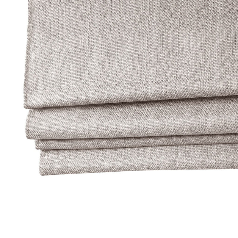 Store romain sans cordon obscurcissant Basketweave, Taupe, L 23 po x L 64 po