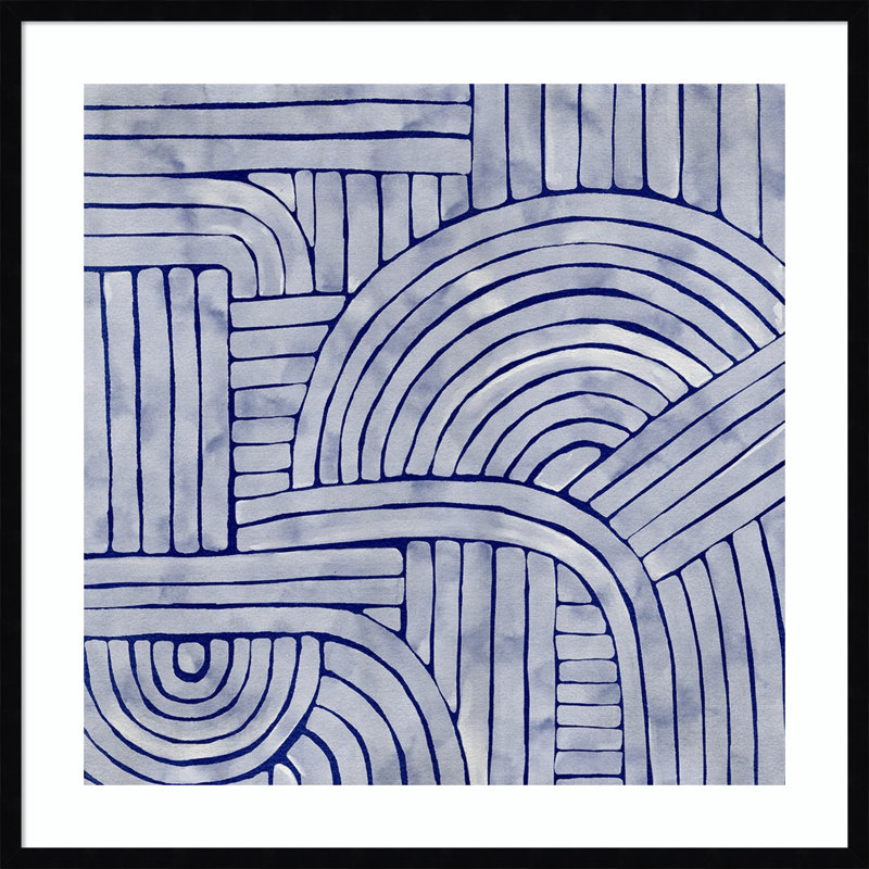 Roaming II by Urban Road, 33" H x 33" W x 1'' D, Black Framed