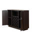 Armoire à vin rectangulaire avec support pour 18 bouteilles Bart, espresso