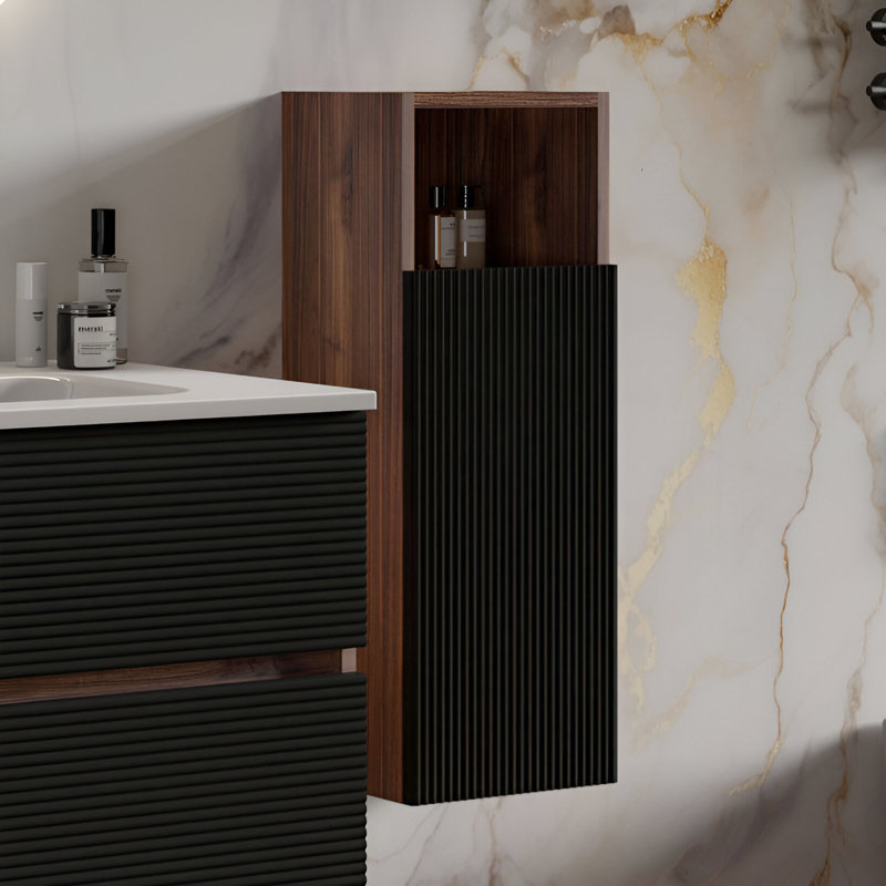 Wall Mounted Modern Bathroom Storage Cabinet, for Bathroom, Kitchen, Apartment & Hotel, 31.5" H x 11.8" W x 11.8" D
