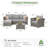 Ignatz 4 Person Patio Conversation Sets with Cushions-93645773-93091997