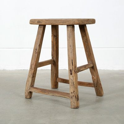 Solid Wood Utility Stool by Lily