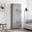 Mirayah 4 Door Manufactured Wood Wardrobe-1808290021
