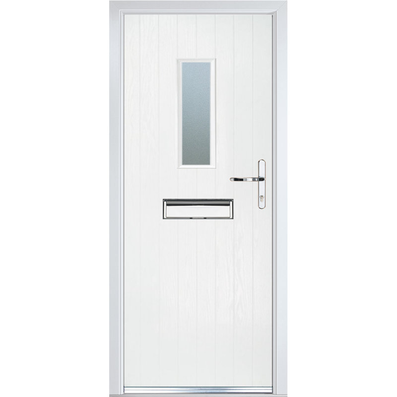 Ready to Install Composite Prehung Front Door, Left Hand/Inswing