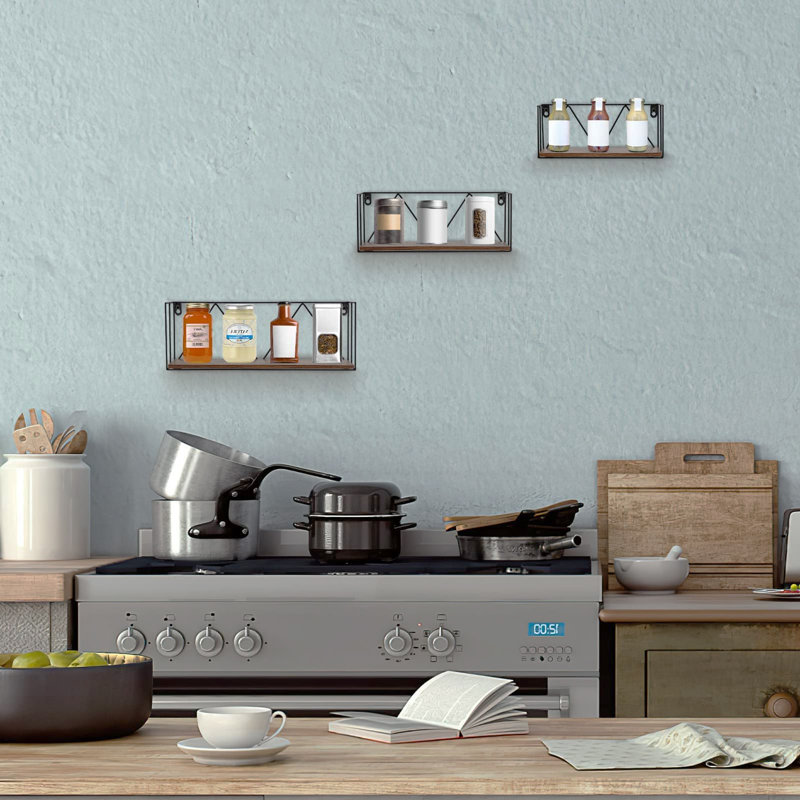 Aadhavan 3 Piece Floating Shelf
