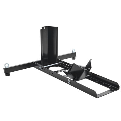 Cale de roue de motocyclette verticale, capacité de 1800 lb, support de roue avant en acier robuste avec 6 trous réglables, pour les motos tout-terrain de 15 à 22 po, motos standard