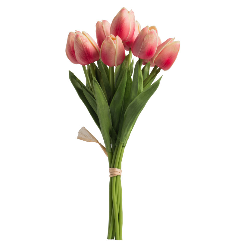 Fausse tulipe Tucson, H 5,1 po x l 3,4 po x P 3,4 po, Rose