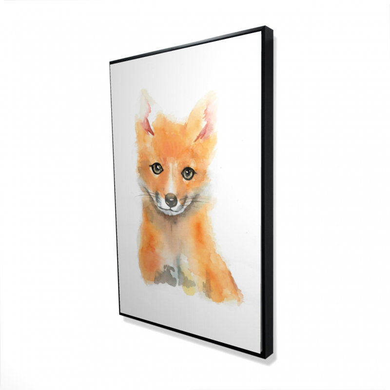 «Watercolor Baby Fox», H 36 po x l 24 po