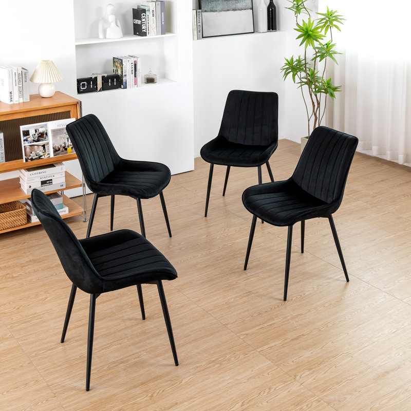 Chaise de salle à manger Willas, Noir