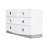Rachna 5 Piece White Modern Leather Bedroom Set -23547636