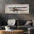 'Model Airplane' Metal on Solid Wood