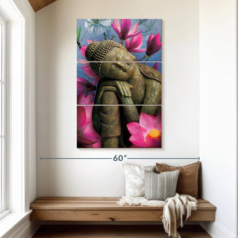 Adella Contemplating Buddha, 50" H x 32" W