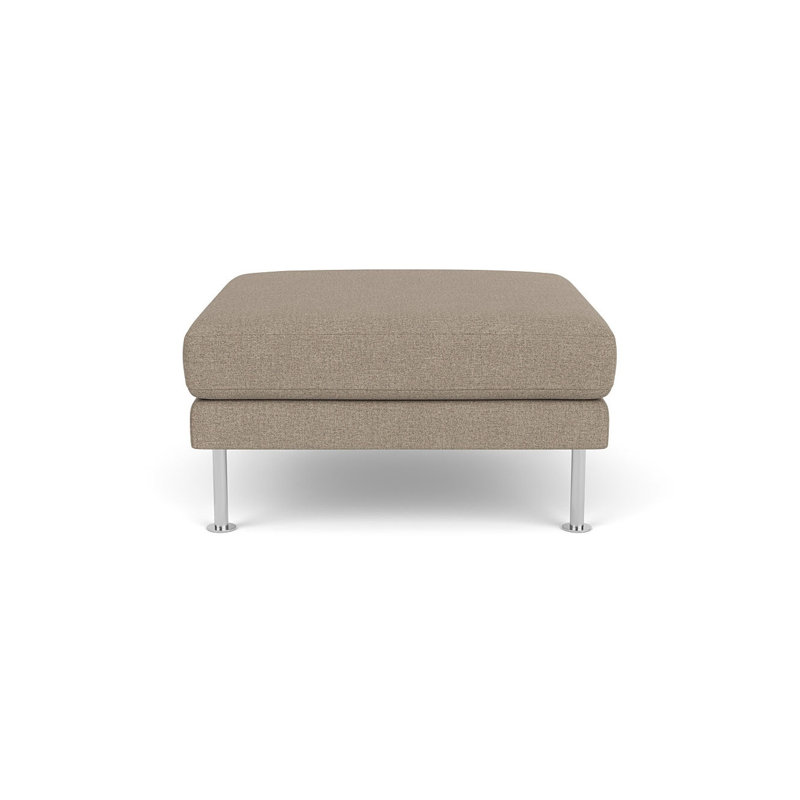 Firhoj Square Ottoman, Beige Gray