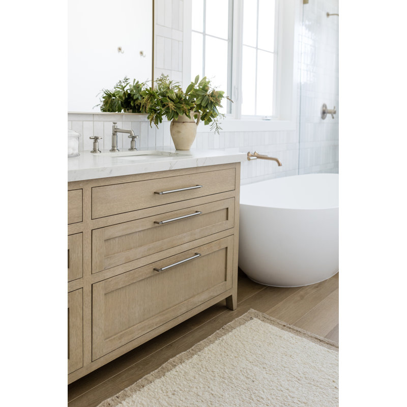 Wool Area Rug in Ivory, Rectangle 6'3" x 9'