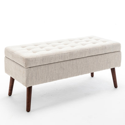 Bedroom Storage Bench Entry - Build, 43.7" W X 18.1" D End Provides Extra Seating And