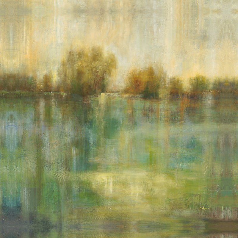 Summer Field II Print, Image Brush Gel, 47" H x 47" W