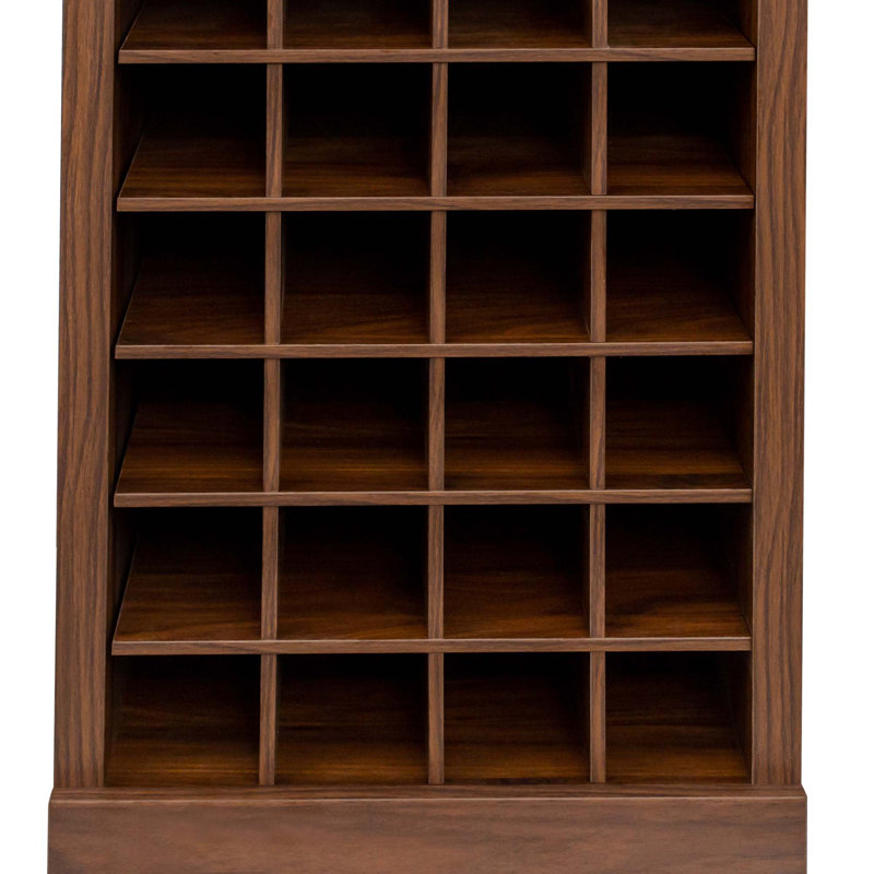 Armoire de rangement pour le vin modulaire, Noyer brun