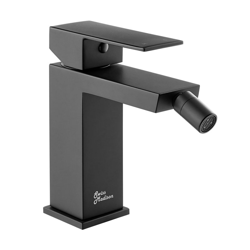Robinet de bidet Concorde, Noir mat