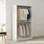 Garde-robe en bois 32 "avec tringles Prosper